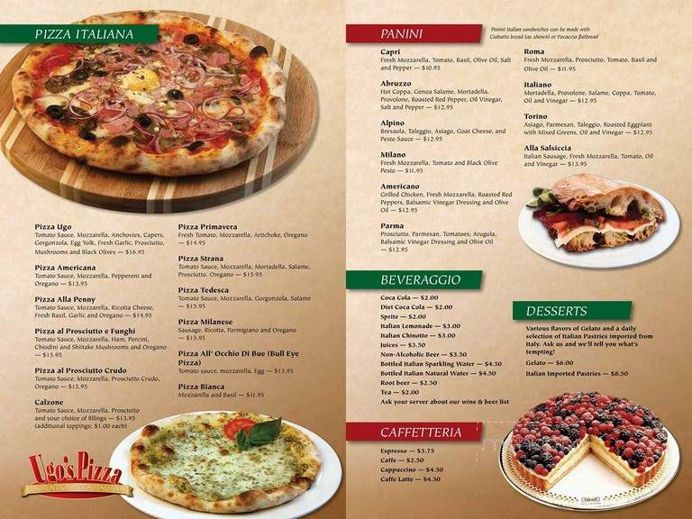 Ugo's Pizza - Clearwater, FL menu_pic