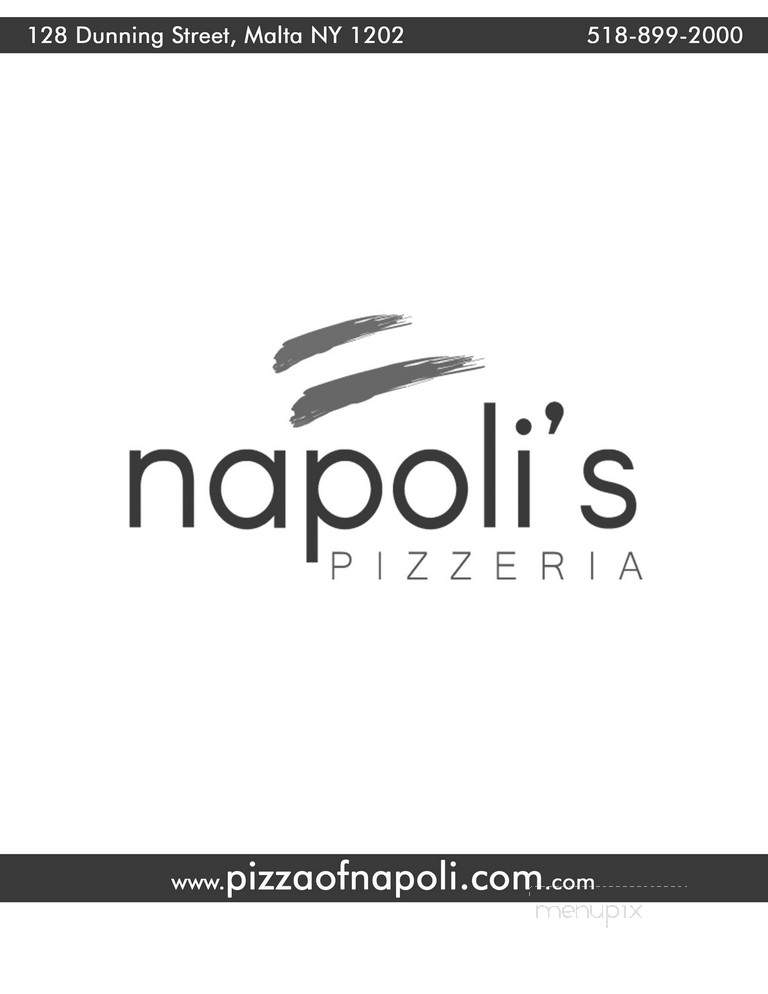 Napoli's Pizzeria - Malta, NY menu_pic