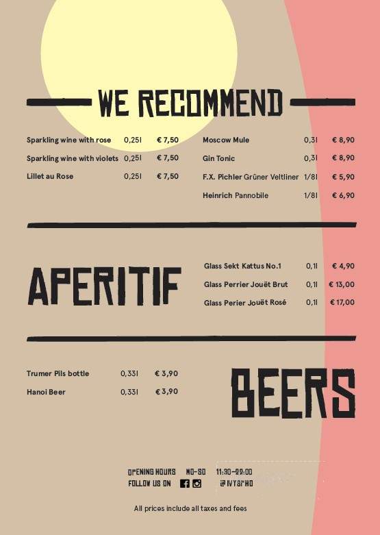 Ivy's Pho & Grill - Lake Oswego, OR menu_pic