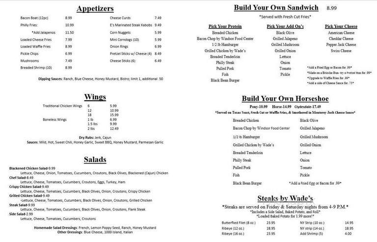 The Ville Pub & Grill - Shelbyville, IL menu_pic