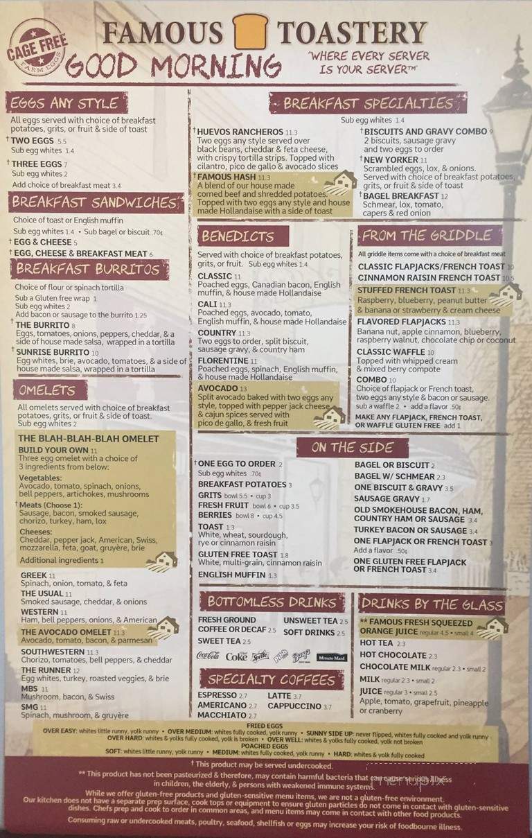 Famous Toastery - Asheville, NC menu_pic