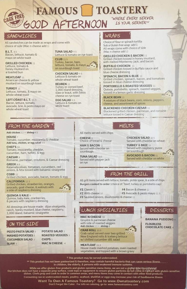 Famous Toastery - Asheville, NC menu_pic