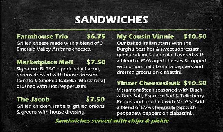The Marketplace at Emerald Valley - Washington, PA menu_pic