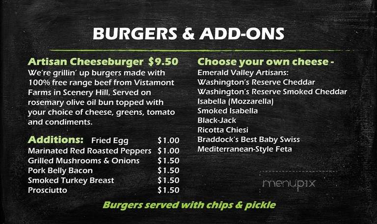 The Marketplace at Emerald Valley - Washington, PA menu_pic
