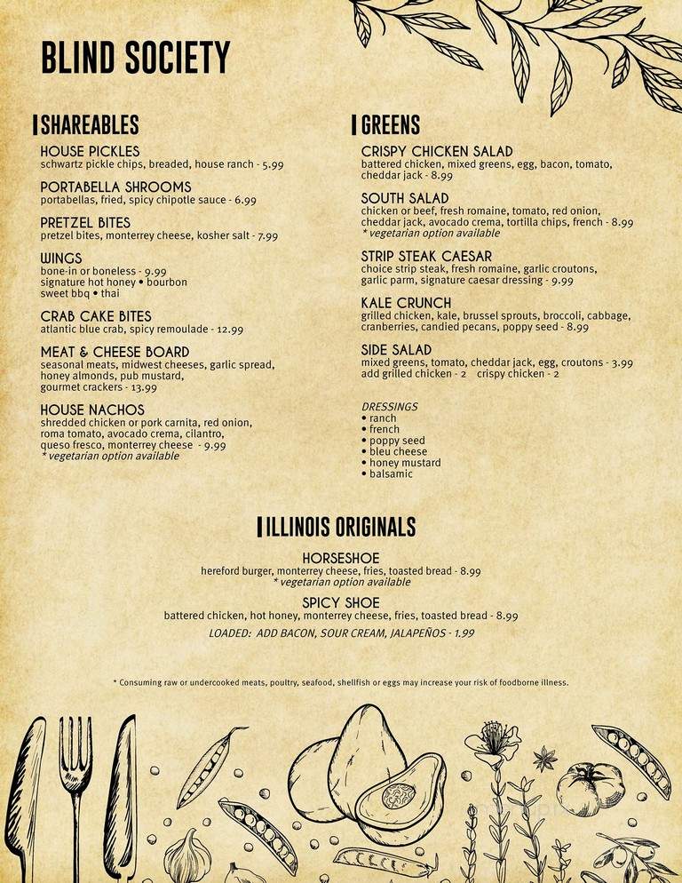 Blind Society - Vandalia, IL menu_pic