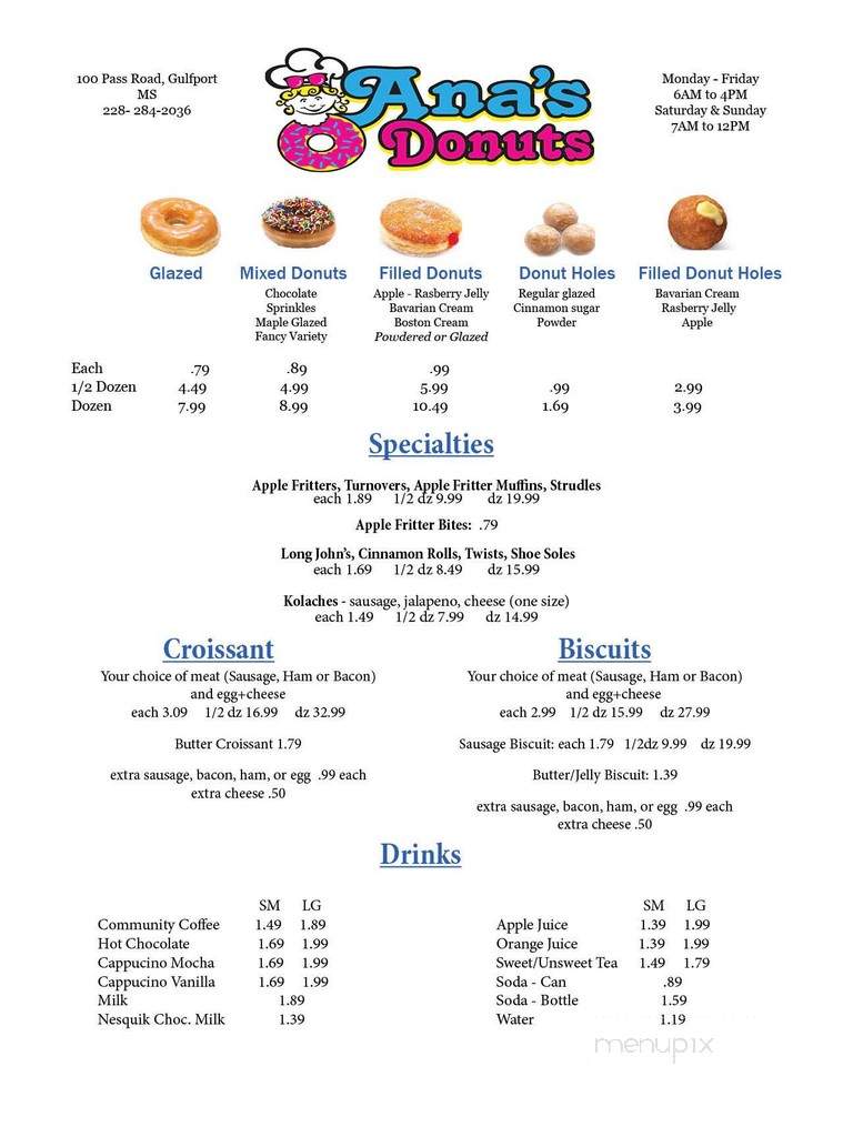 Ana's Donuts - Gulfport, MS