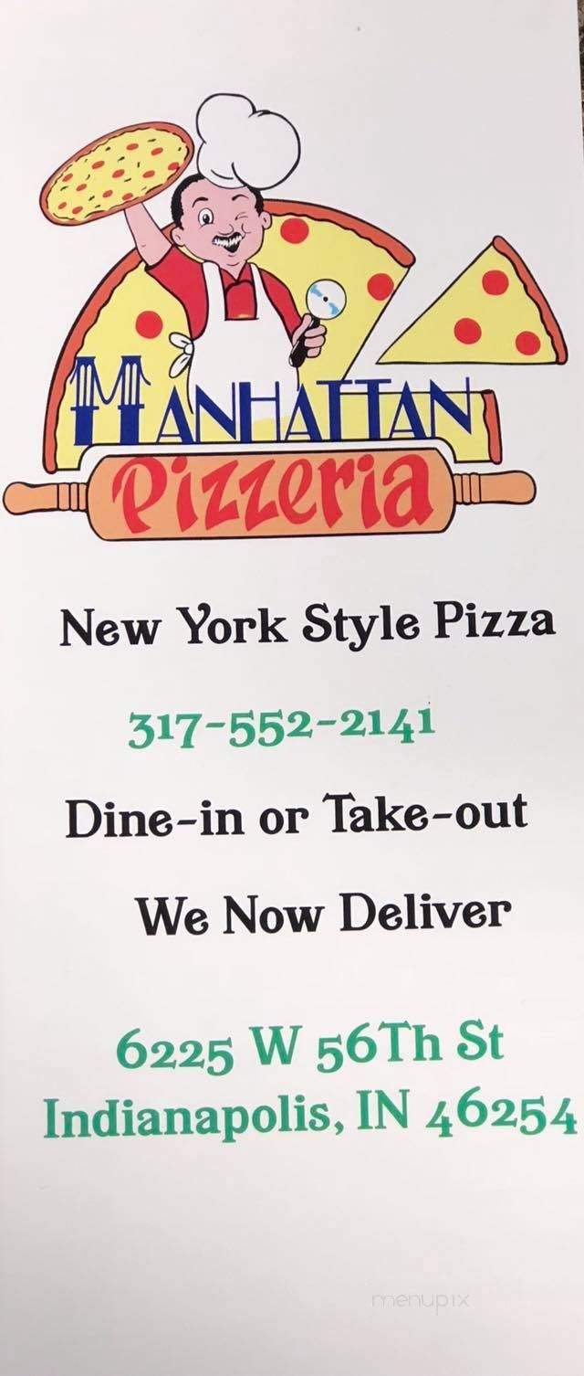 Manhattan Pizzeria - Indianapolis, IN menu_pic