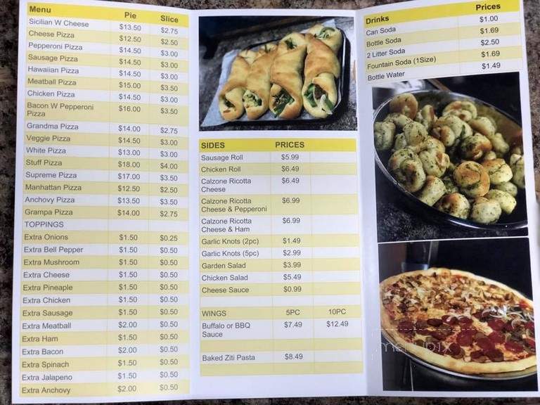 Manhattan Pizzeria - Indianapolis, IN menu_pic