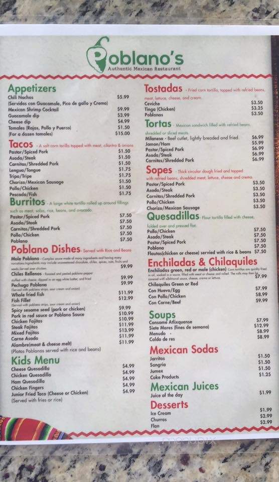 Tortilleria Poblanos Mexican Restaurant - Kissimmee, FL
