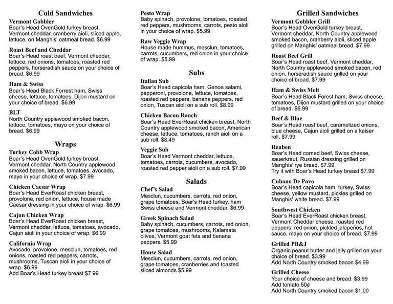 Chef's Downtown Deli - Randolph, VT