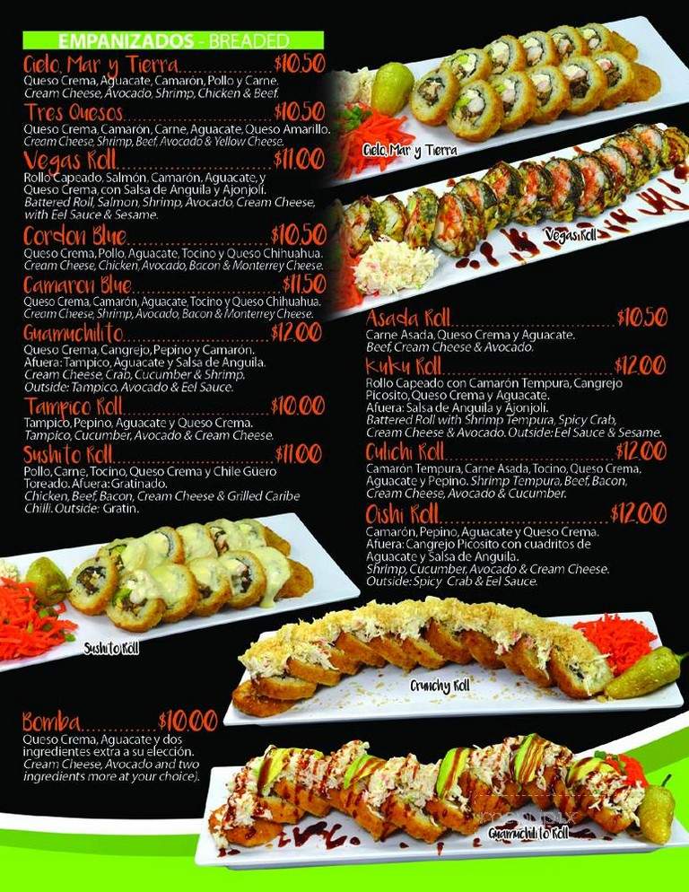 Online Menu of Culichi Sushi, Phoenix, AZ