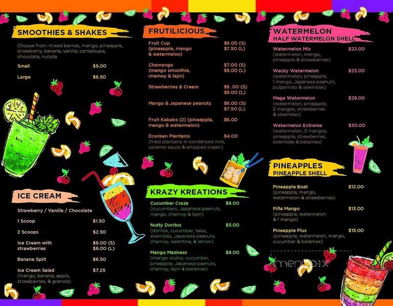 Pina Mango - Clifton, NJ menu_pic