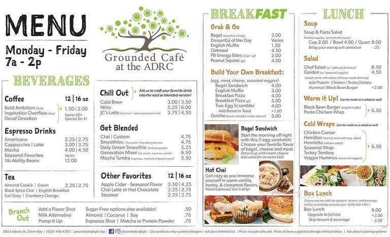 Grounded Cafe - Green Bay, WI