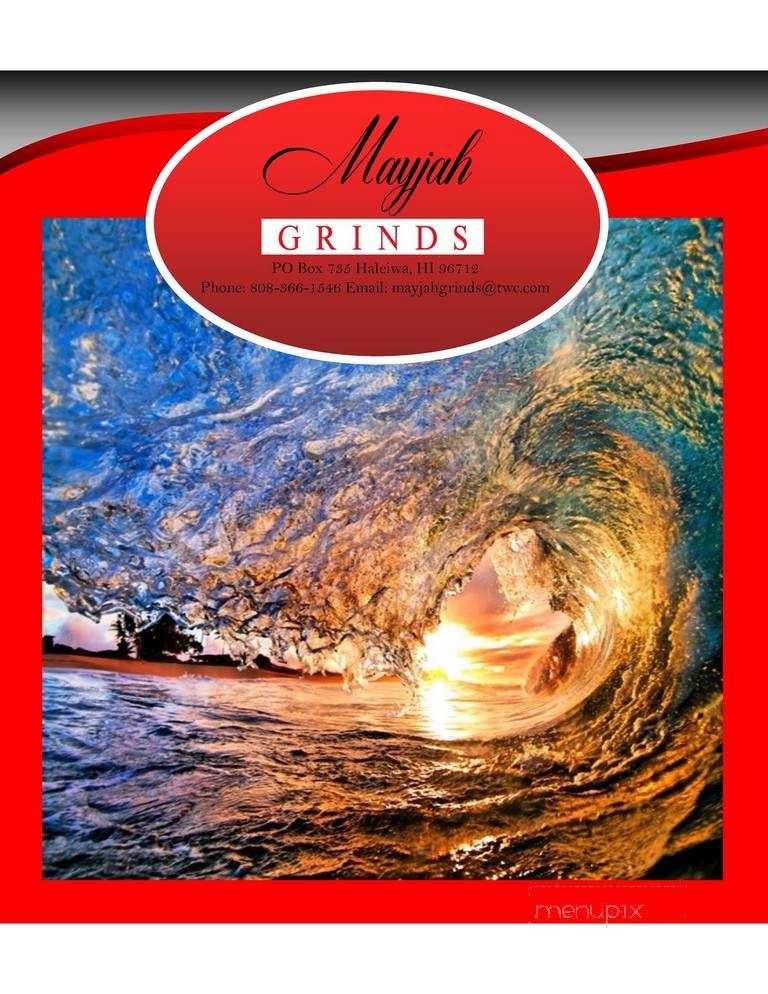 Mayjah Grinds - Mililani, HI menu_pic