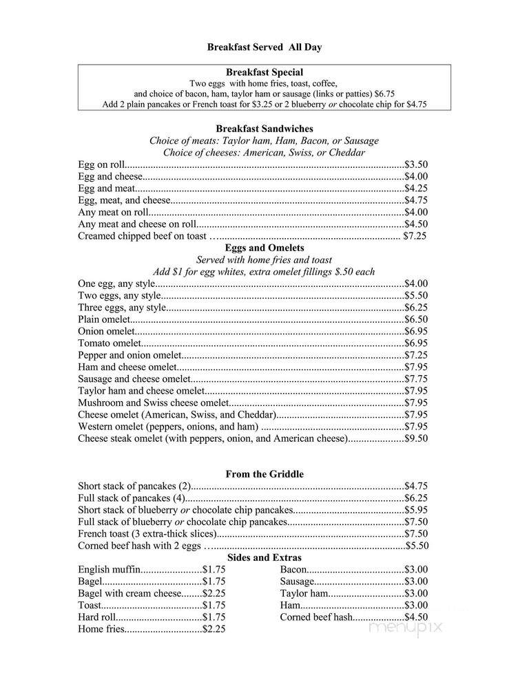 Eddie and the briquettes - Ogdensburg, NJ menu_pic