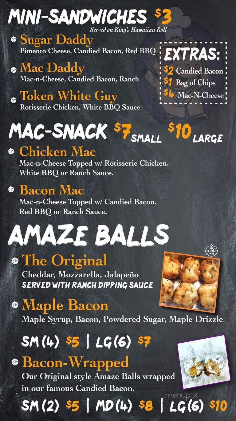 Sugar Daddy's Food Truck - Charlotte, NC menu_pic