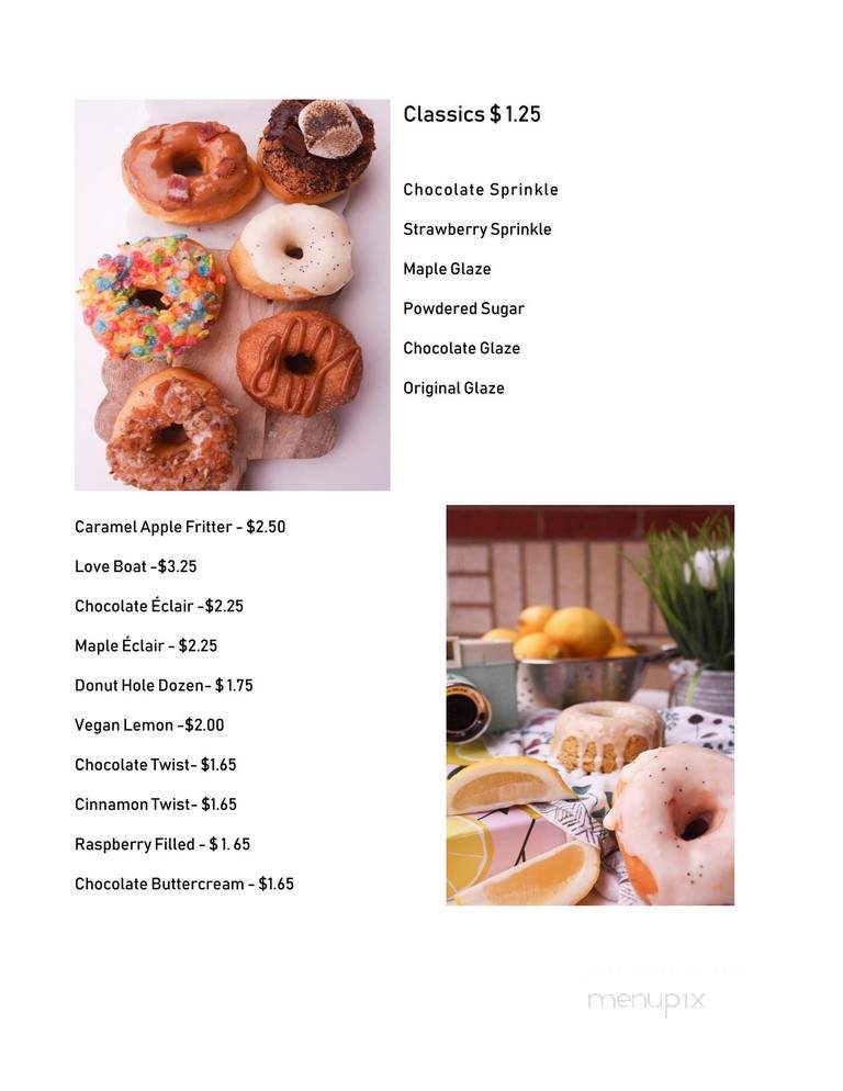 Project Donuts - Murfreesboro, TN menu_pic