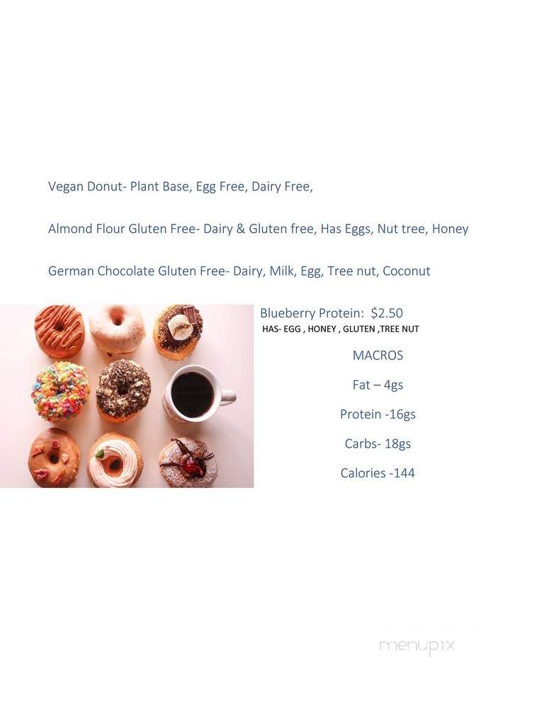 Project Donuts - Murfreesboro, TN menu_pic