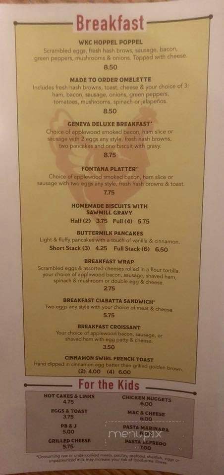 Wisconsin Kringle Company - Fontana-on-Geneva Lake, WI menu_pic