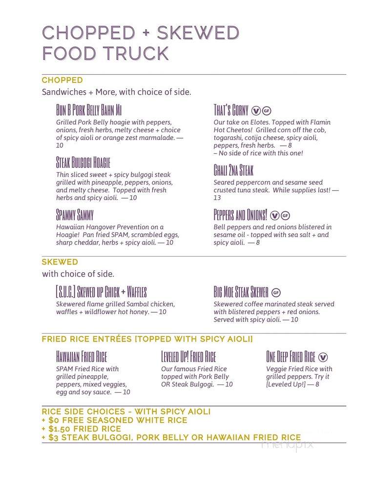 Chopped and skewed - Austin, TX menu_pic
