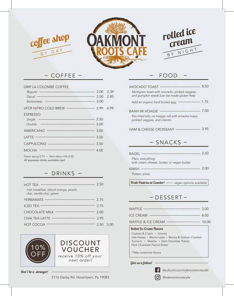 Oakmont Roots Cafe - Havertown, PA