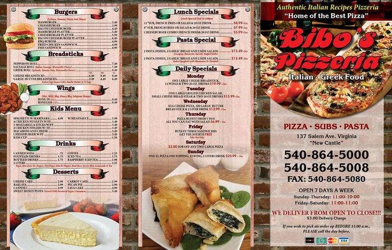 Bibo Pizzeria - New Castle, VA