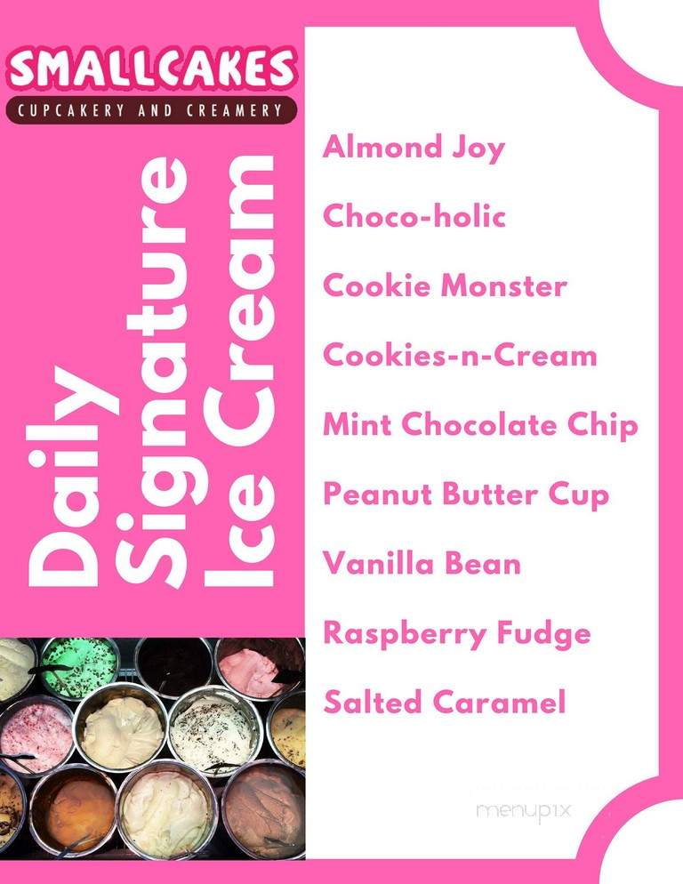 Smallcakes - Savage, MN menu_pic