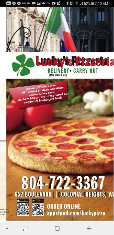 Lucky Pizza Boulevard Colonial heights - Colonial Heights, VA menu_pic