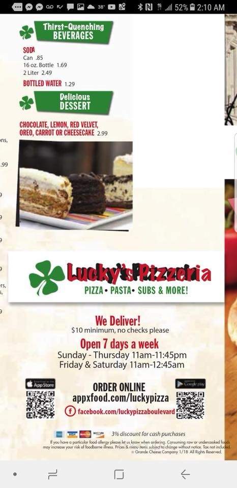 Lucky Pizza Boulevard Colonial heights - Colonial Heights, VA menu_pic