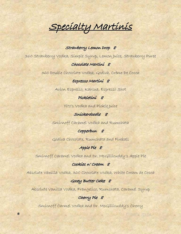Copper Fire Bar & Eatery - Belleville, IL menu_pic