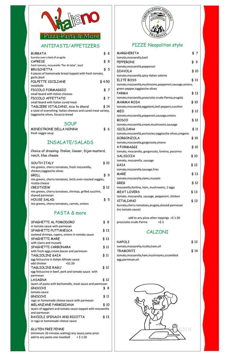 Vitaliano Pizza Pasta & More - Crestview, FL menu_pic