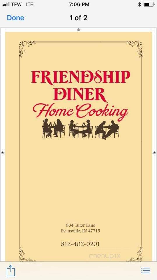 Friendship Diner - Evansville, IN