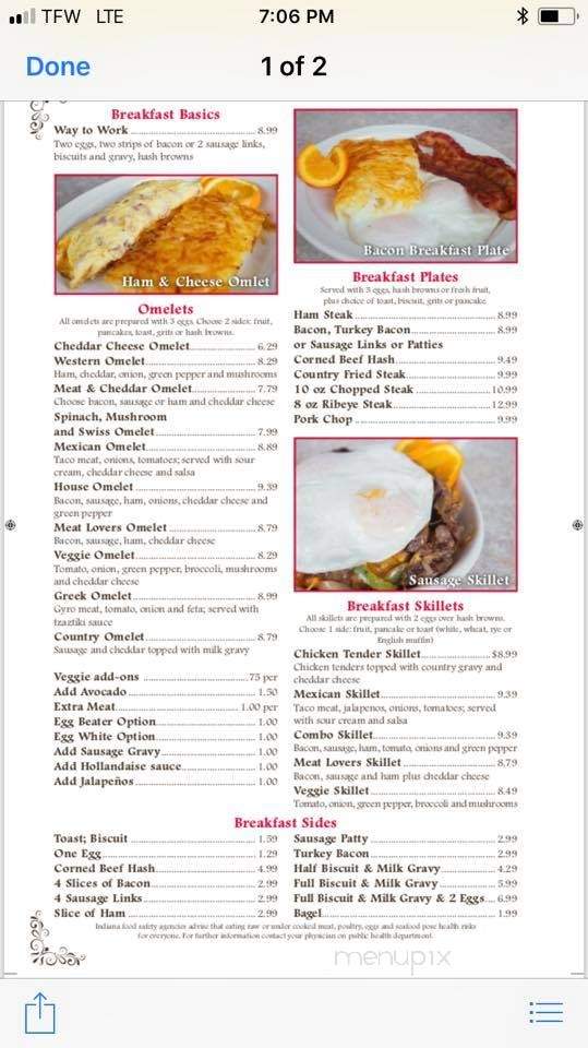 Friendship Diner - Evansville, IN menu_pic