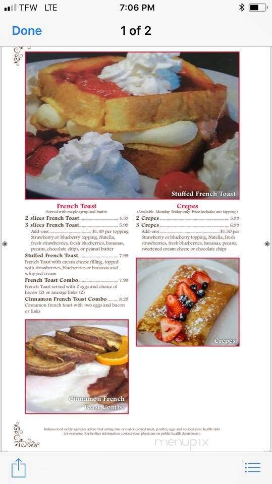 Friendship Diner - Evansville, IN menu_pic