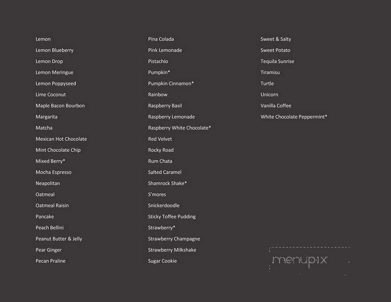 Beans and Sweets - Naperville, IL menu_pic