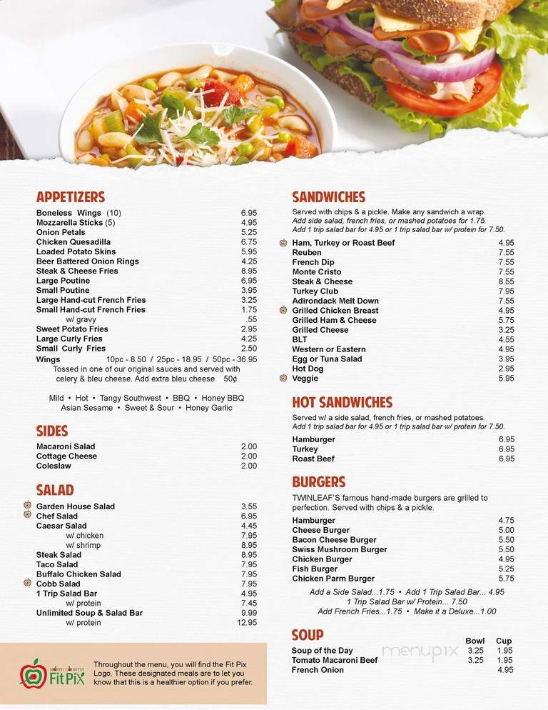 Twinleaf Fort Covington - Fort Covington, NY menu_pic