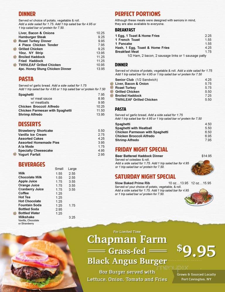 Twinleaf Fort Covington - Fort Covington, NY menu_pic
