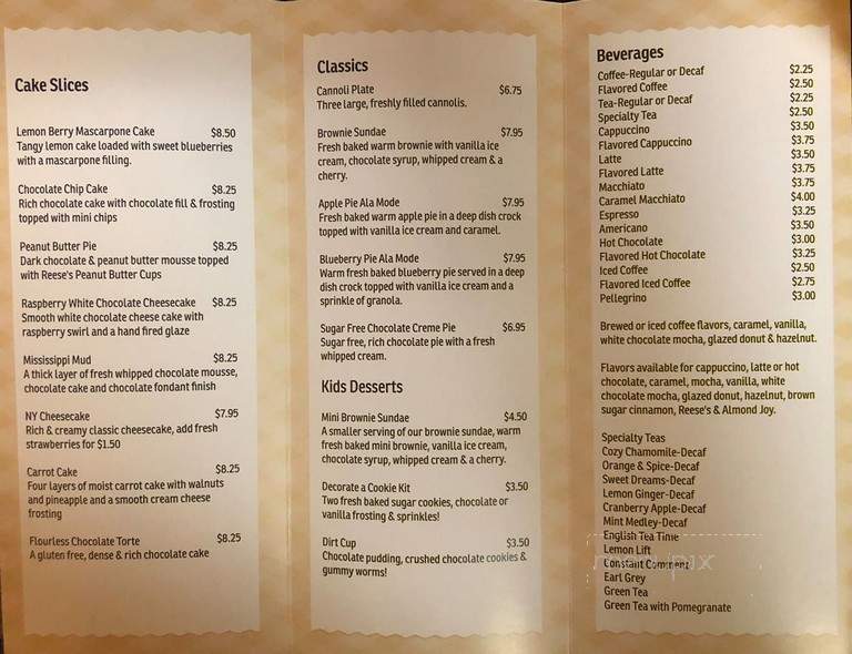 Desserts of Watertown - Watertown, CT menu_pic