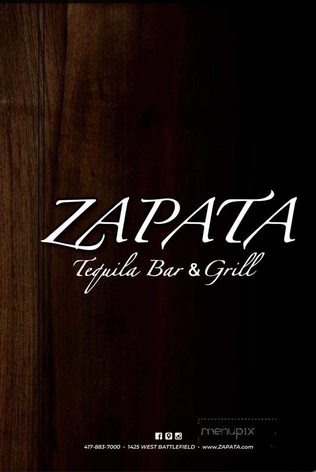Zapata Tequila Bar & Grill - Springfield, MO menu_pic