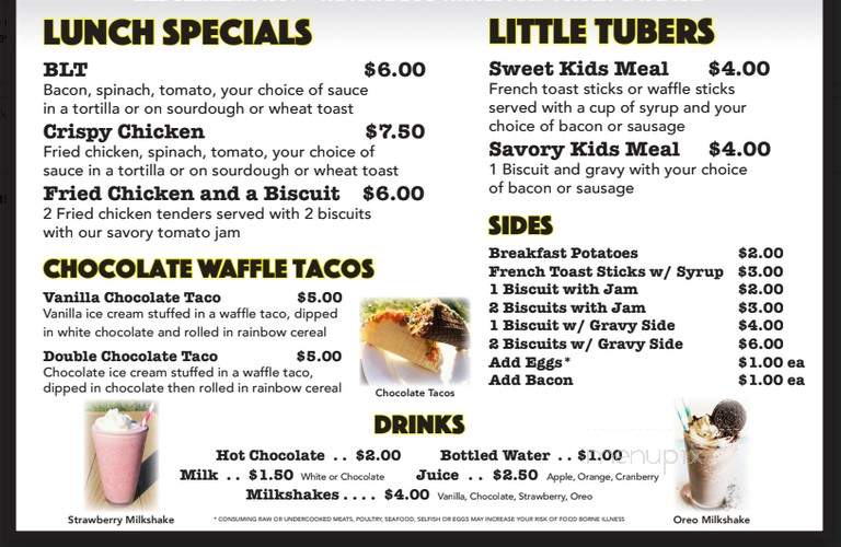 Breakfast in the Hood - Sandy, OR menu_pic