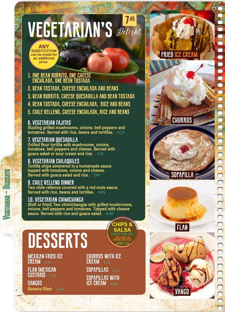 Las Tapatias Mexican - Sidney, OH menu_pic