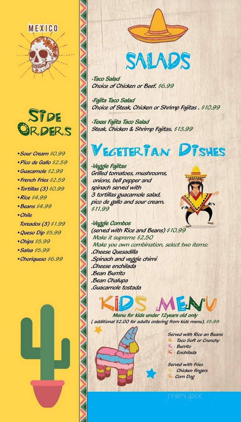 Armando's Mexican Bar And Grill - Live Oak, FL menu_pic