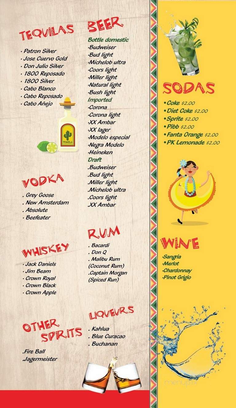 Armando's Mexican Bar And Grill - Live Oak, FL menu_pic