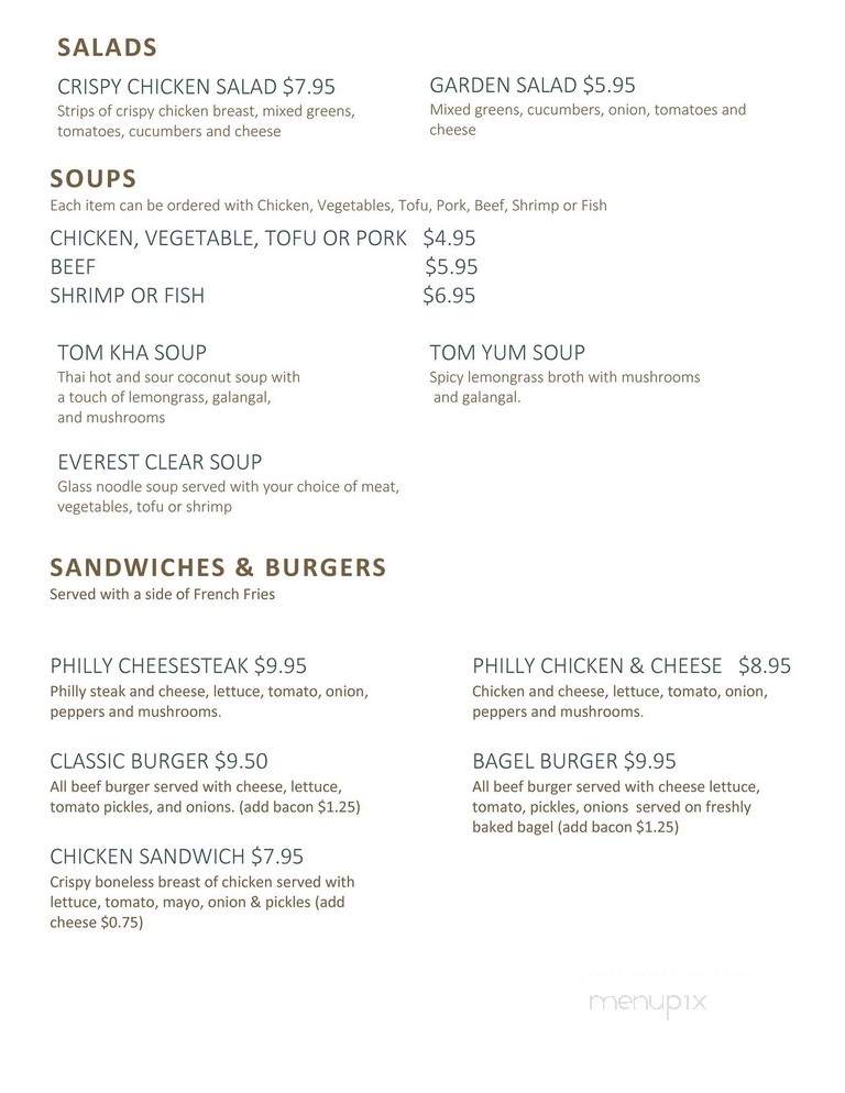 Everest Kitchen - Wendell, NC menu_pic