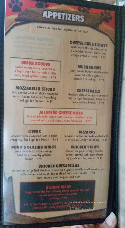 Dogg's Rv Park - Moravia, IA menu_pic