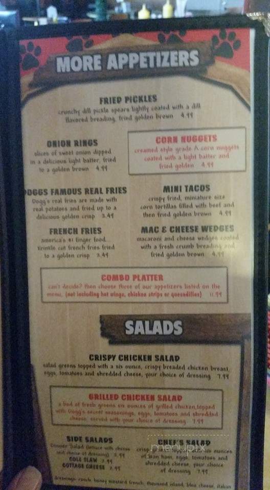 Dogg's Rv Park - Moravia, IA menu_pic