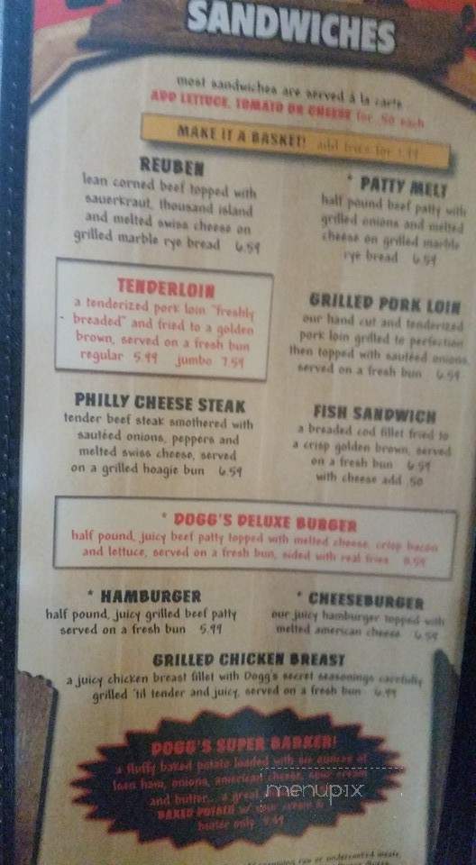 Dogg's Rv Park - Moravia, IA menu_pic
