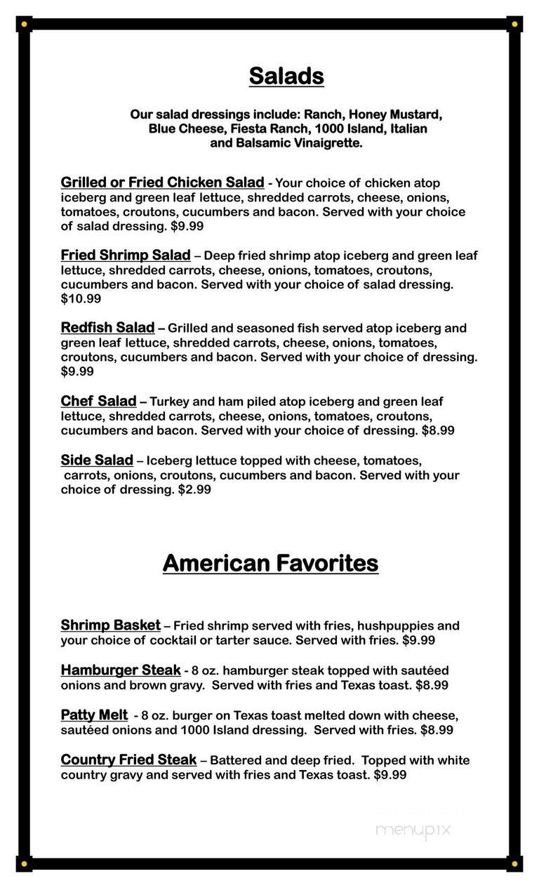 4th Street Bar - Hattiesburg, MS menu_pic