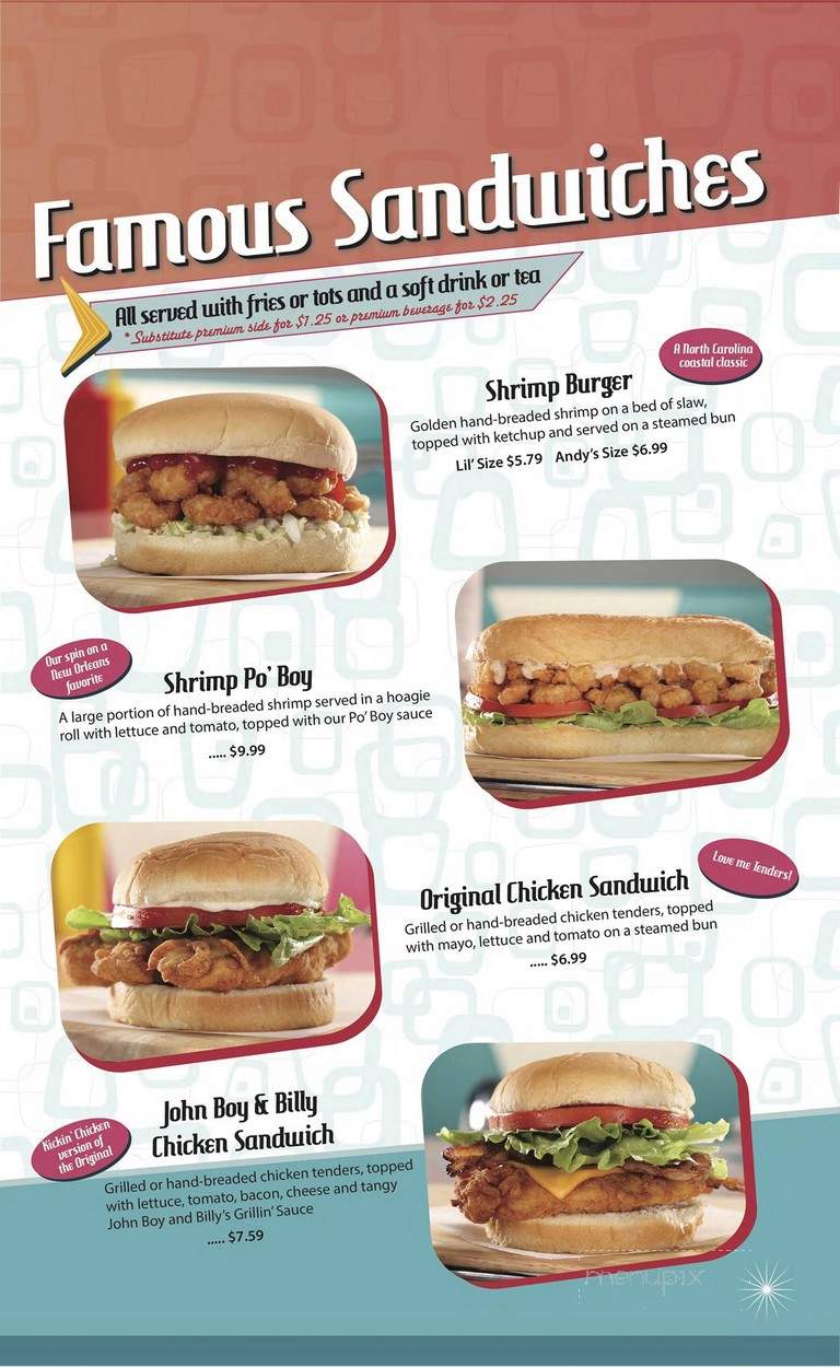 Hwy 55 Burgers Shakes & Fries - Florence, SC menu_pic