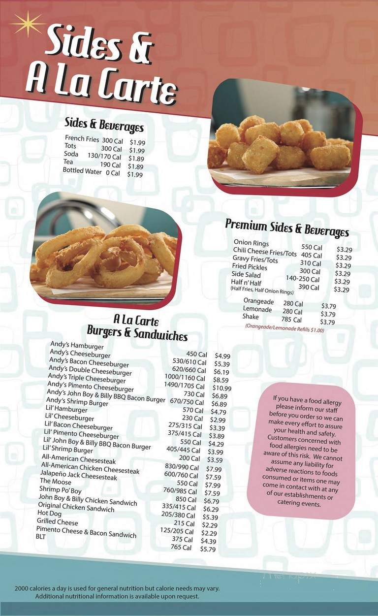 Hwy 55 Burgers Shakes & Fries - Florence, SC menu_pic